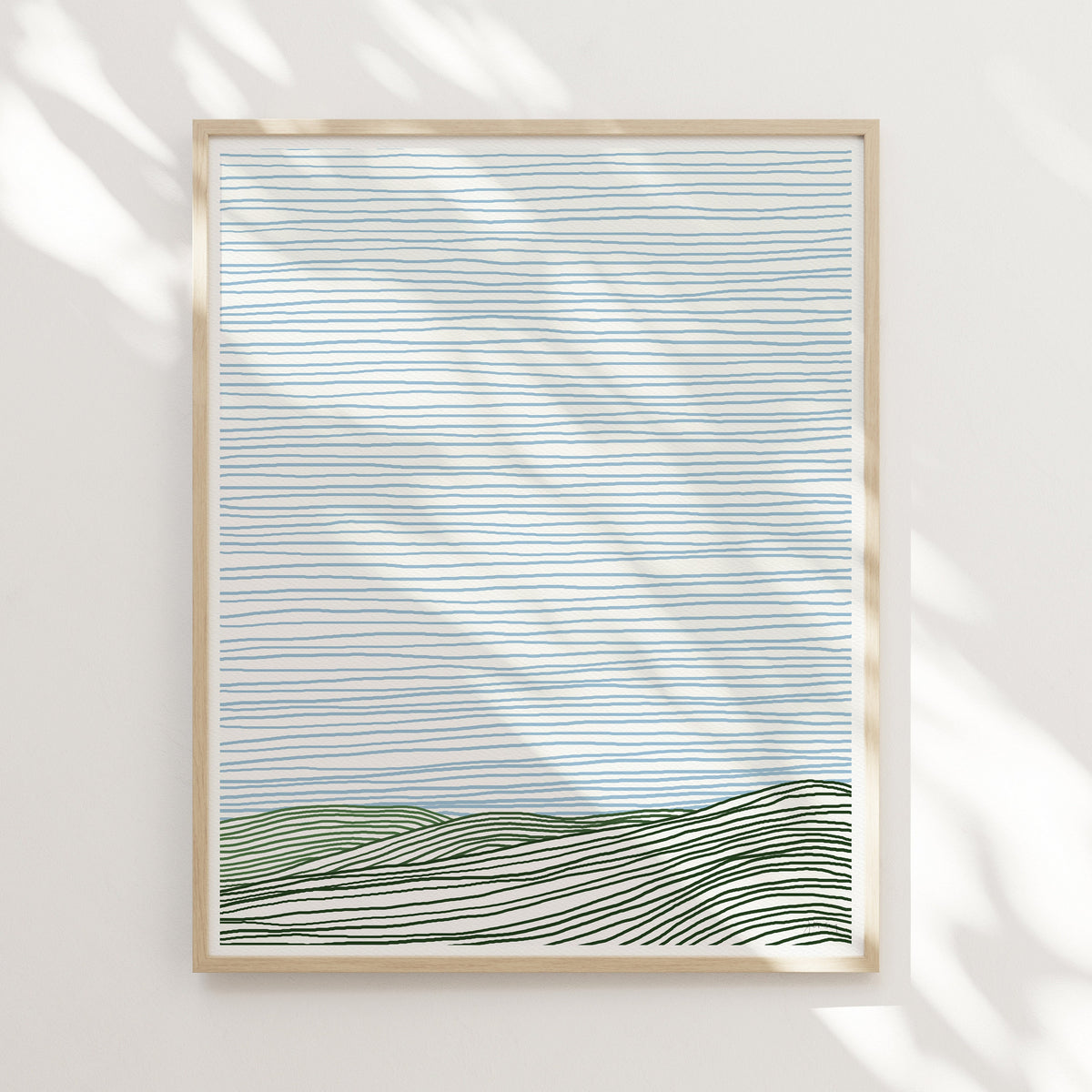 Striped Hills Signed Art Print - 120924