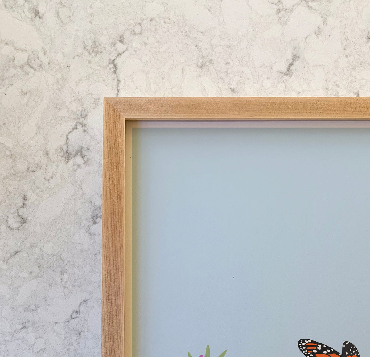 Monarch Butterflies and Dandelions Signed Art Print - 210226