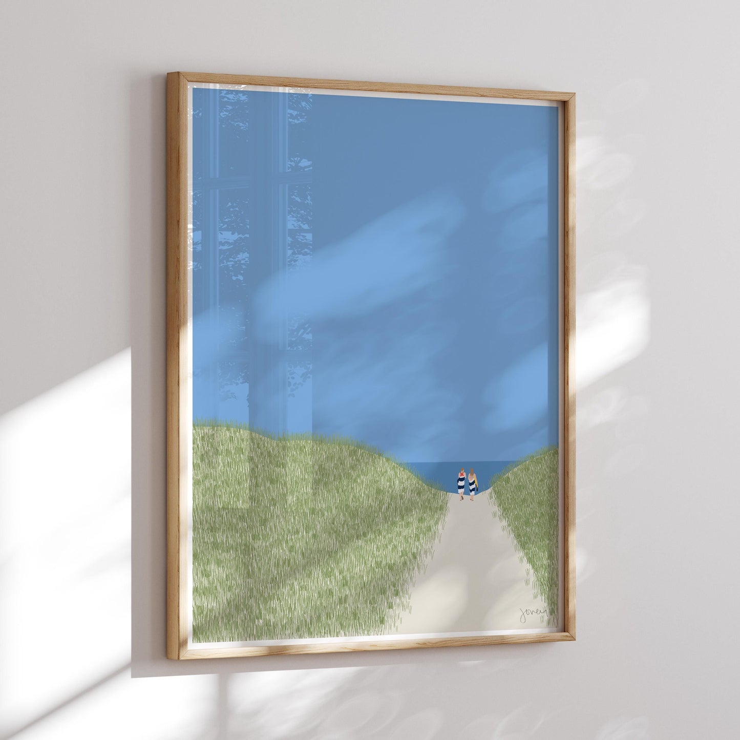 Daughters in Beach Dunes - Unframed or Framed - 240804