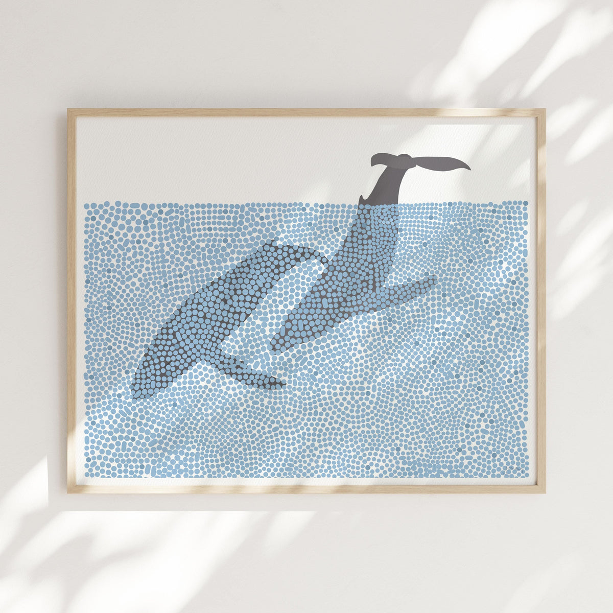 Humpback Whales Signed Art Print - 250118