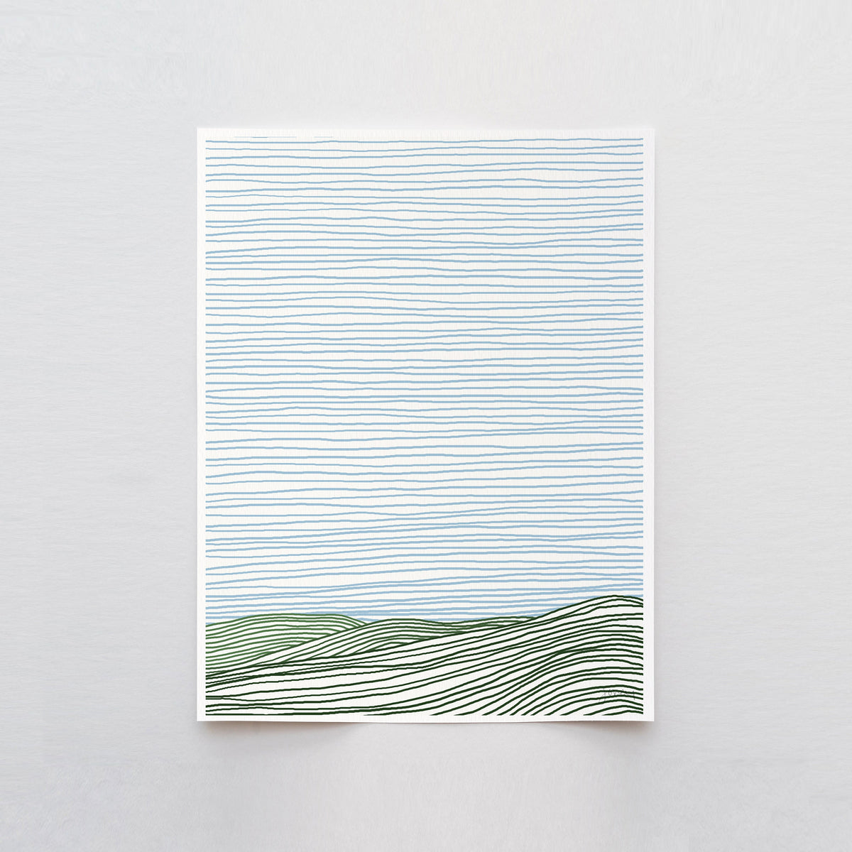 Striped Hills Signed Art Print - 120924