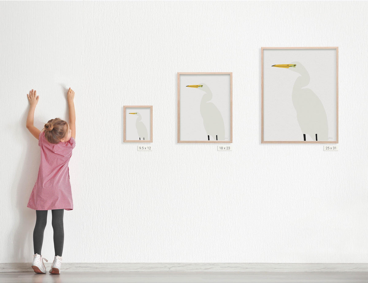 Egret Signed Art Print - 250123