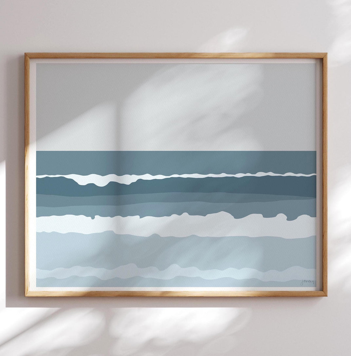Waves Crashing Signed Art Print - 130725L
