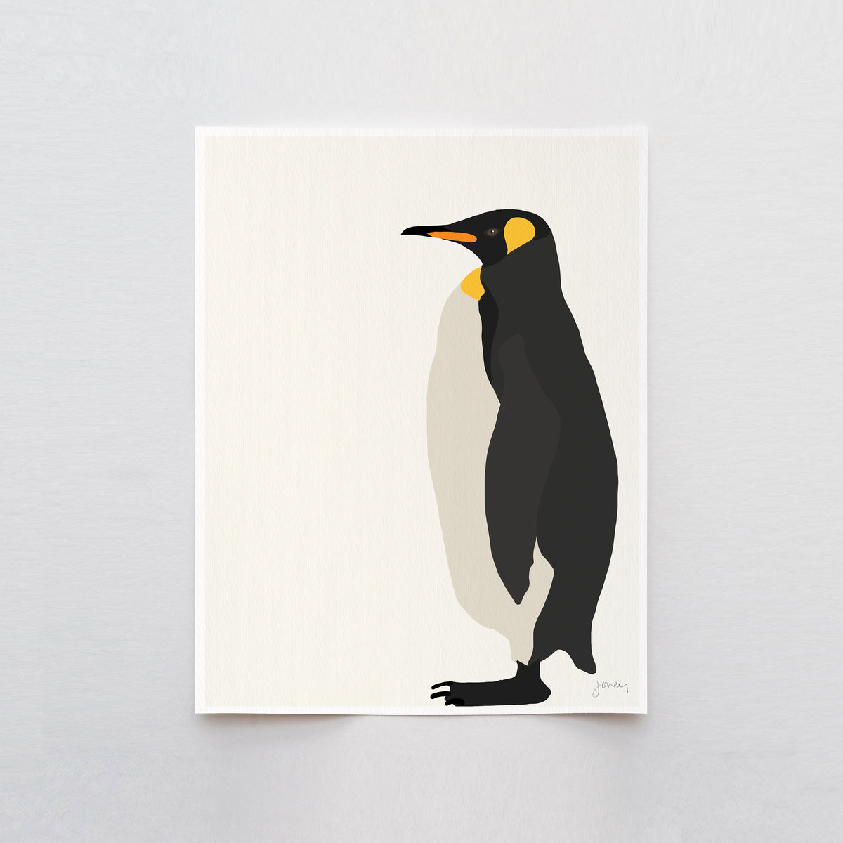 Emperor Penguin Signed Art Print - 151203