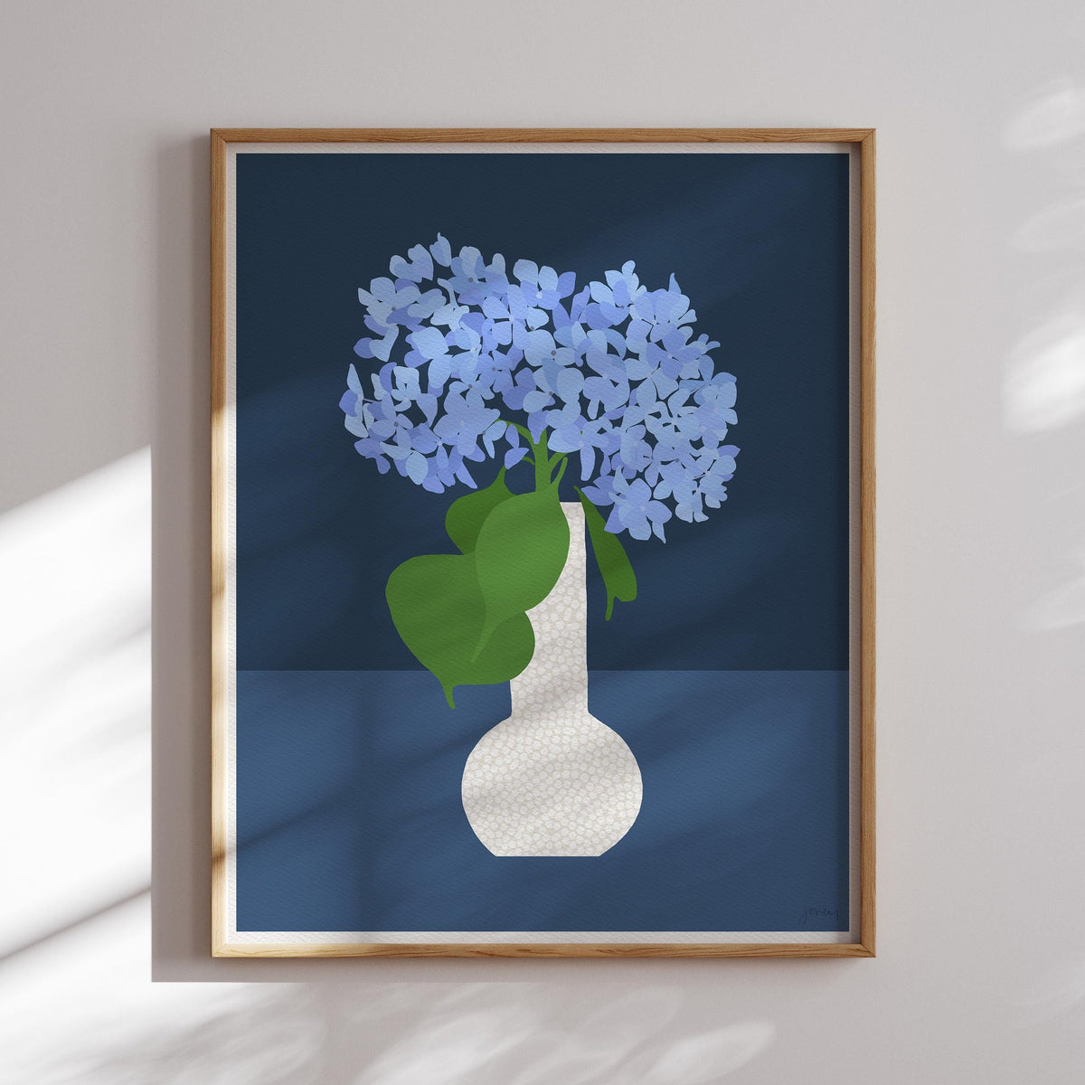 Hydrangea Still Life Signed Art Print - 240818