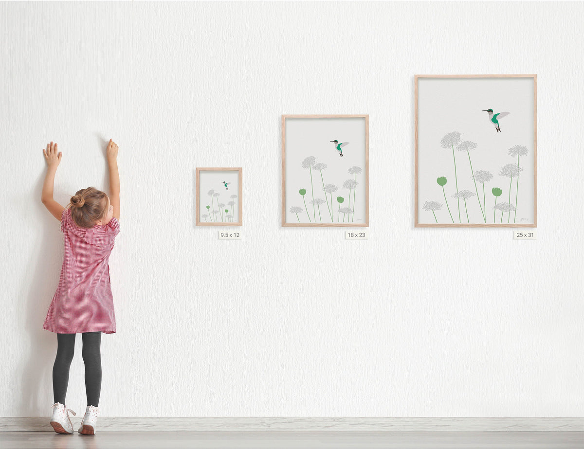 Hummingbird Signed Art Print - 140325