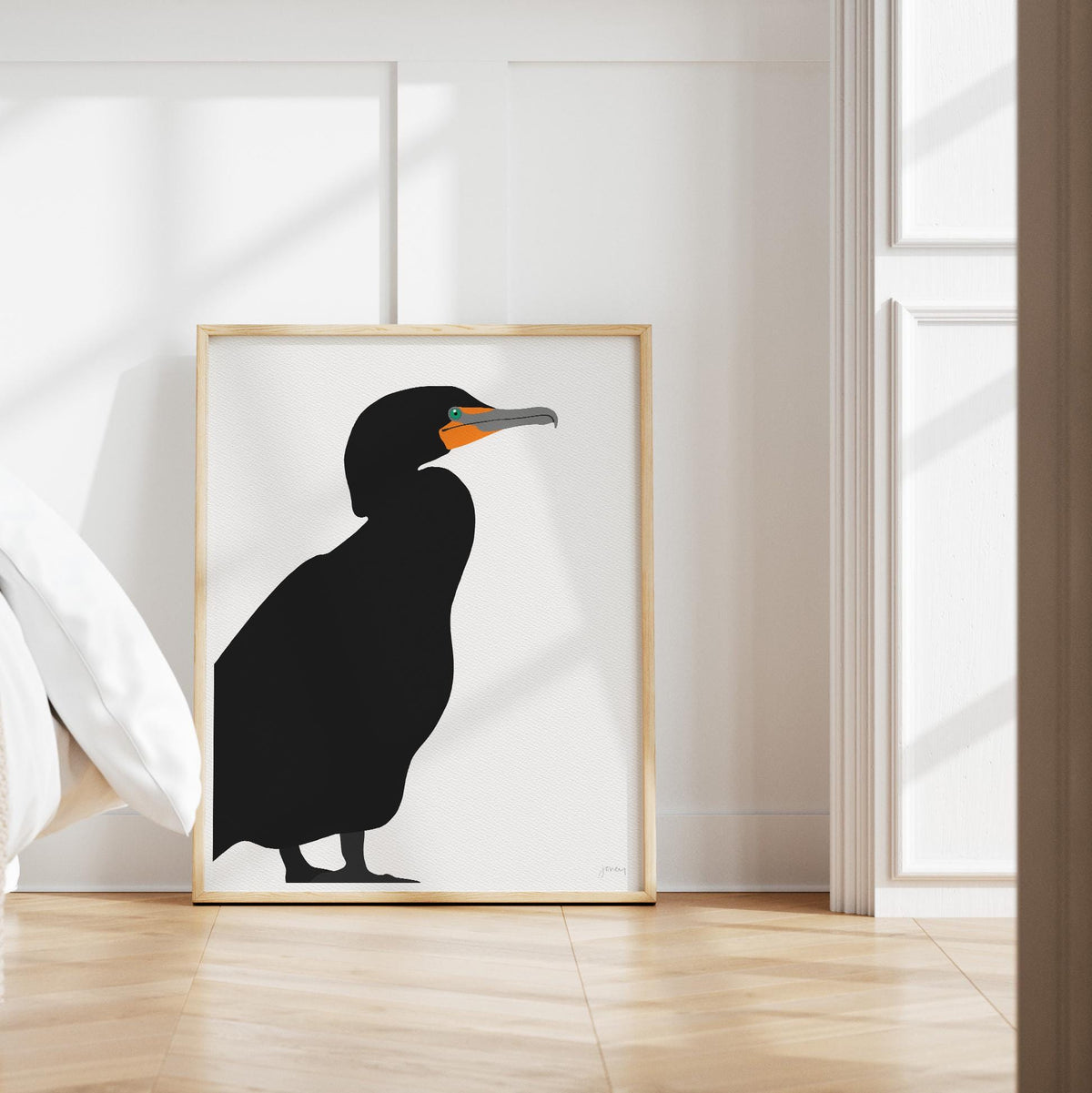 Cormorant Signed Art Print - 250622