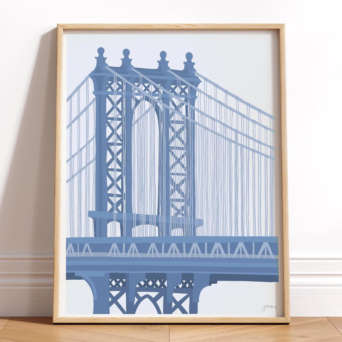 Manhattan Bridge Signed Art Print - 240324