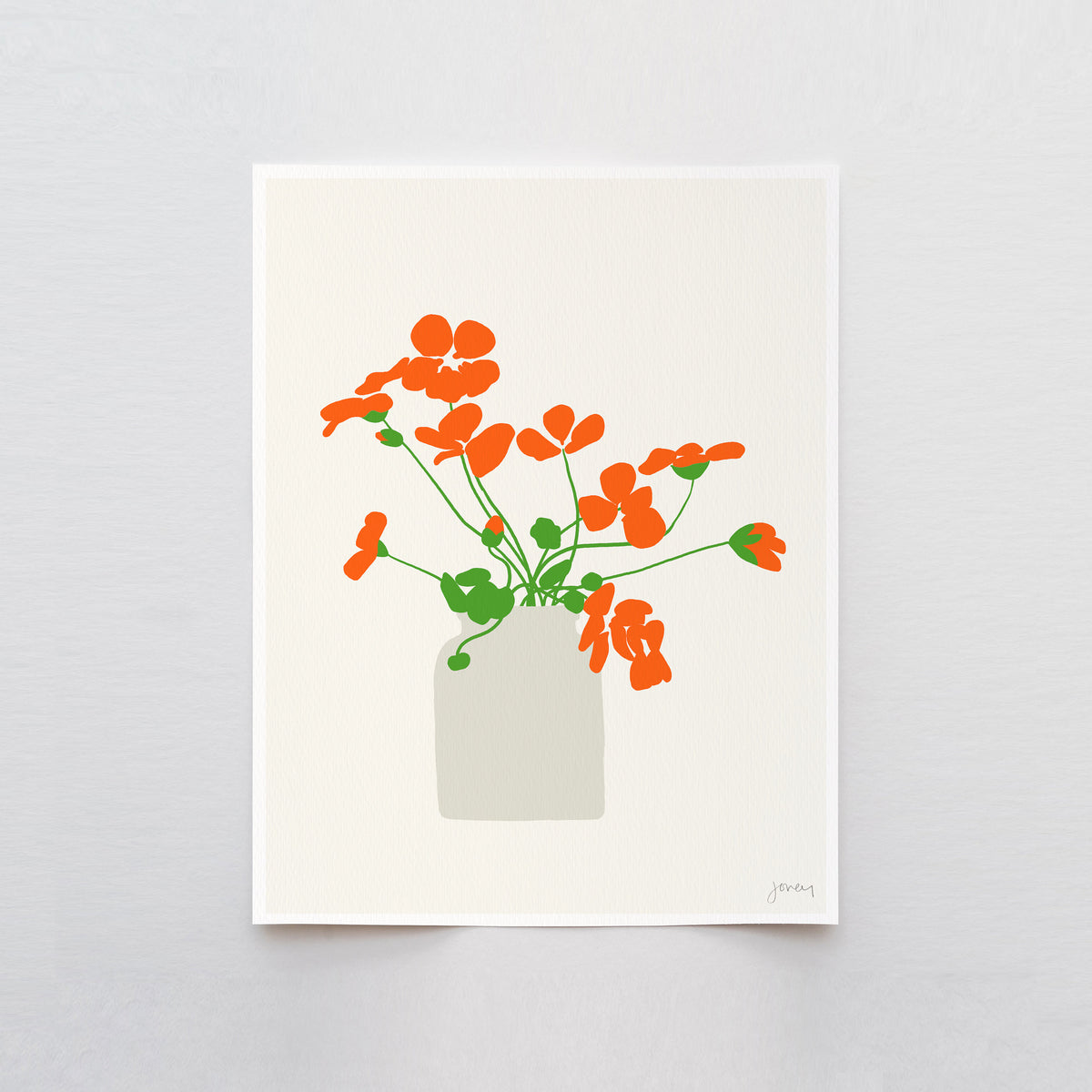 Nasturtiums Signed Art Print - 120926