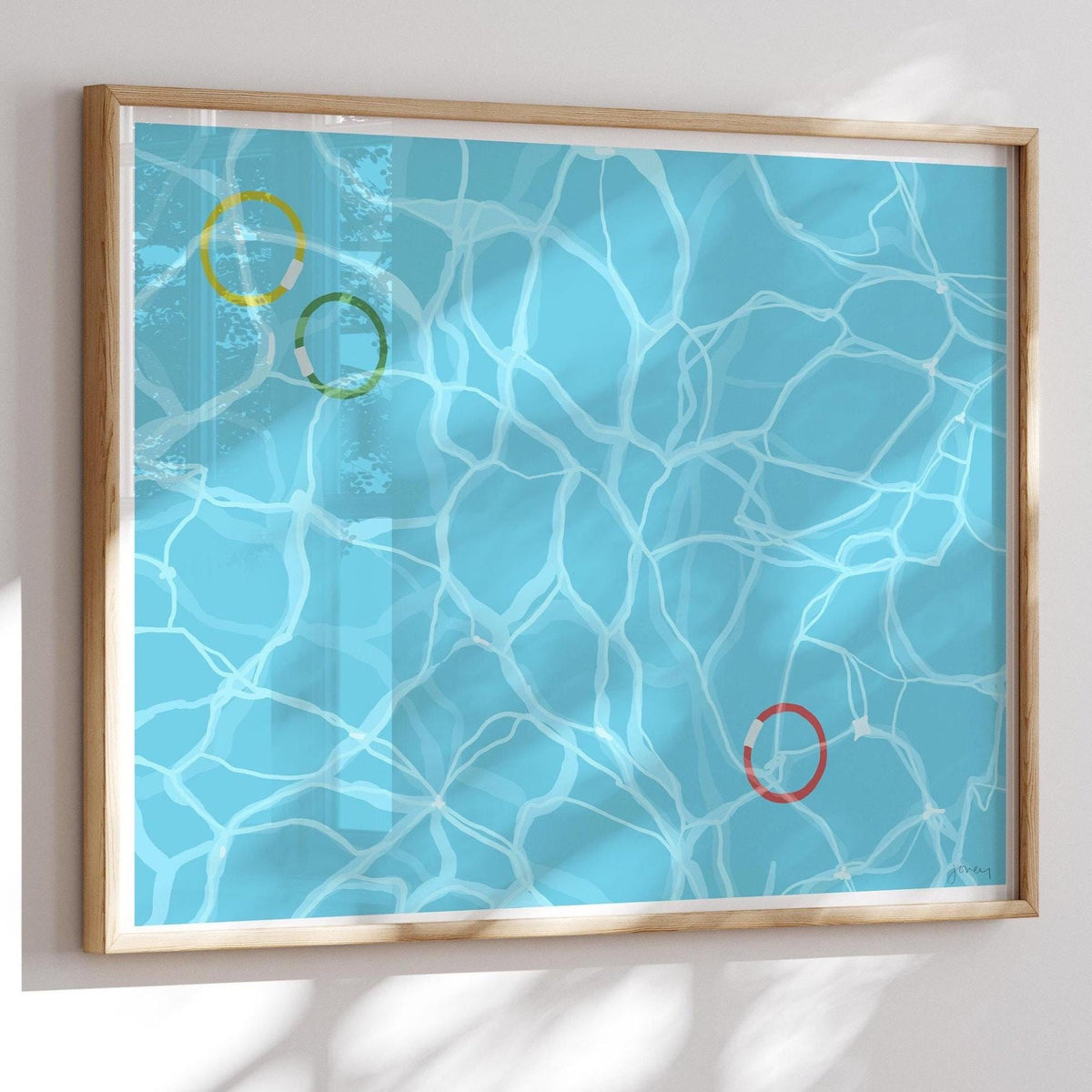 Dive Rings Signed Art Print - 160523