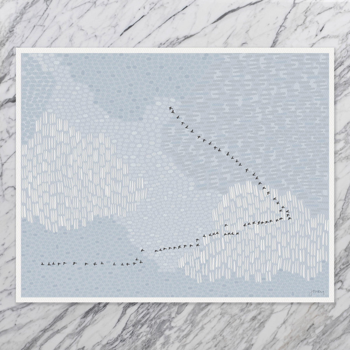 Geese Overhead Signed Art Print - 251214