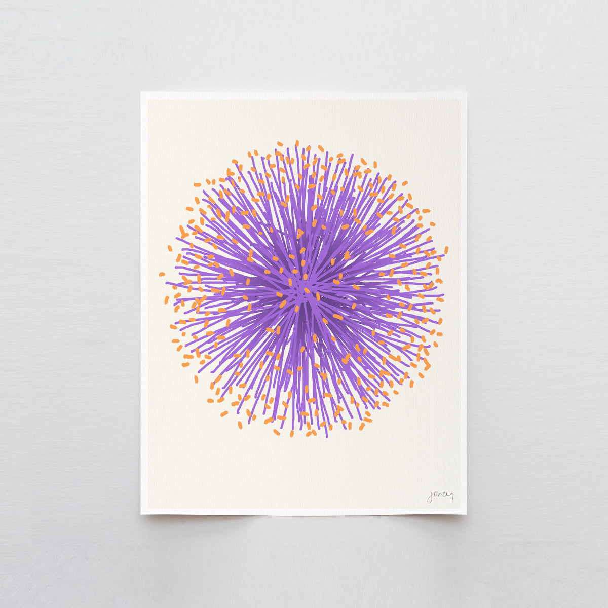 Mimosa Flower Signed Art Print - 110705
