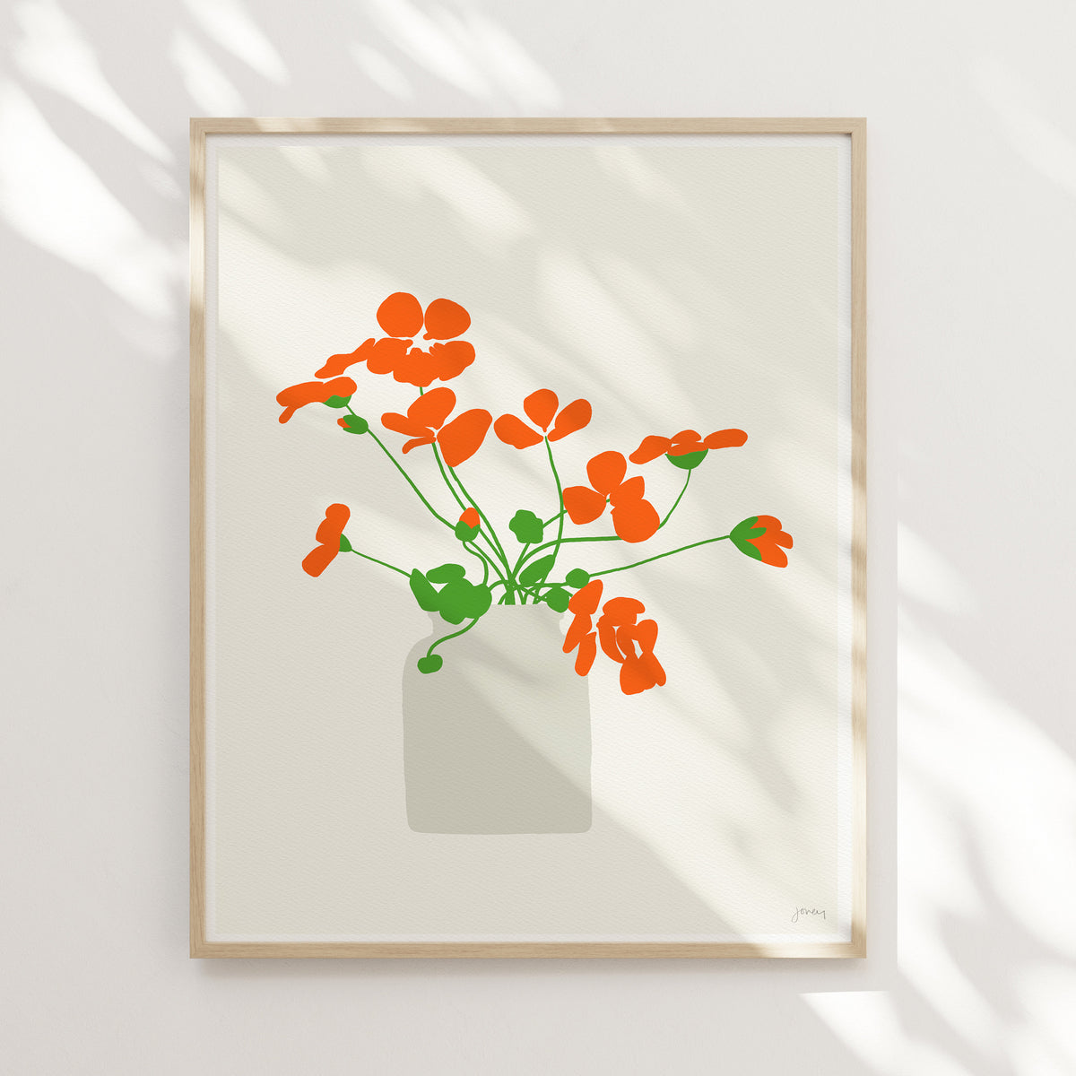 Nasturtiums Signed Art Print - 120926
