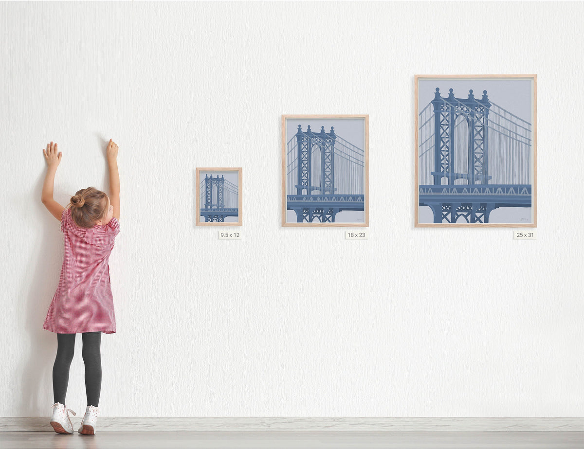 Manhattan Bridge Signed Art Print - 240324
