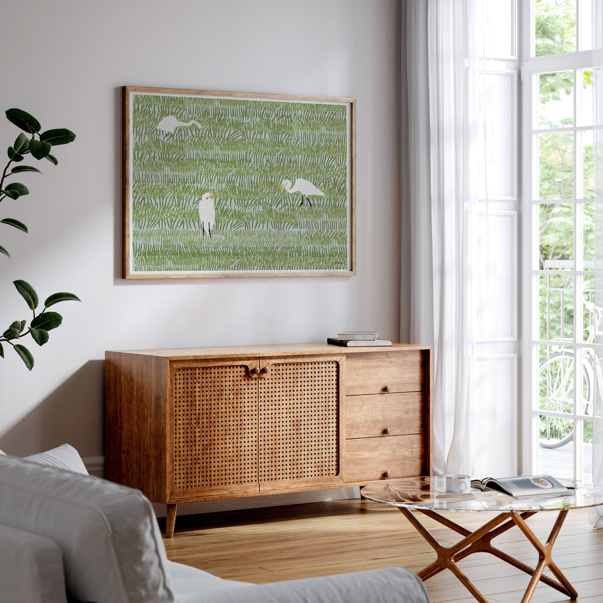 Great Egrets Signed Art Print - 220402