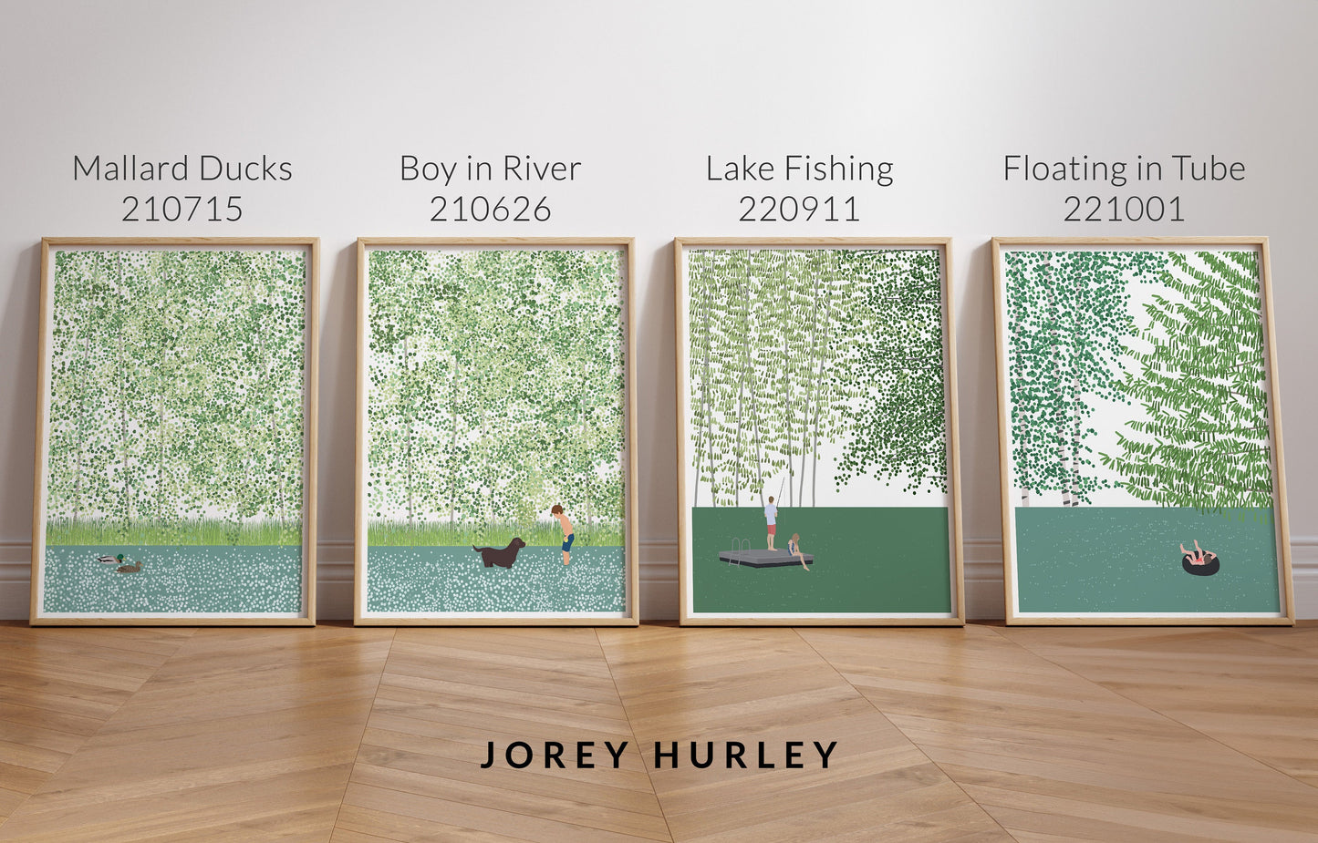 Mallard Ducks Art Print - Unframed or Framed - 210715