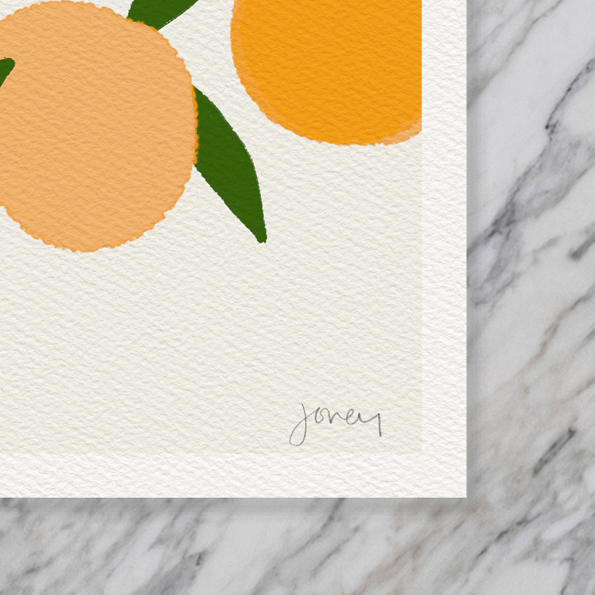 Clementines Oranges Signed Art Print - 111222