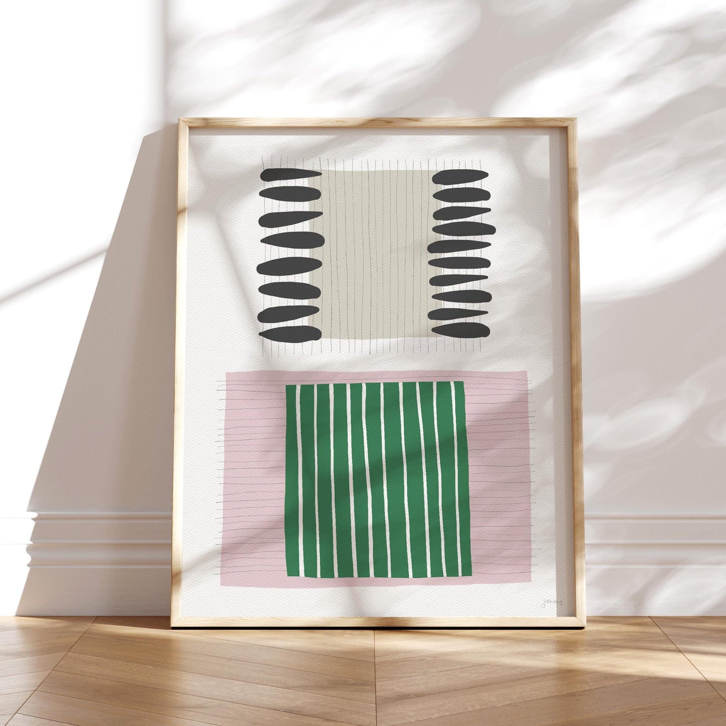 Calming Abstract Art Print - Unframed or Framed - 190716