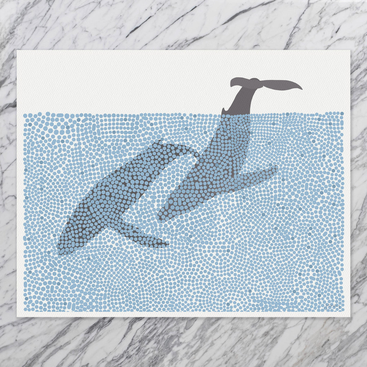 Humpback Whales Signed Art Print - 250118