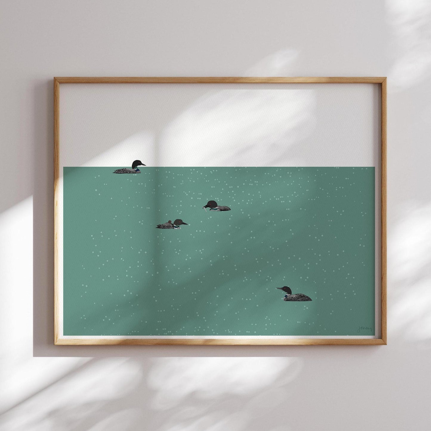 Loon Family Art Print - Unframed or Framed - 241027