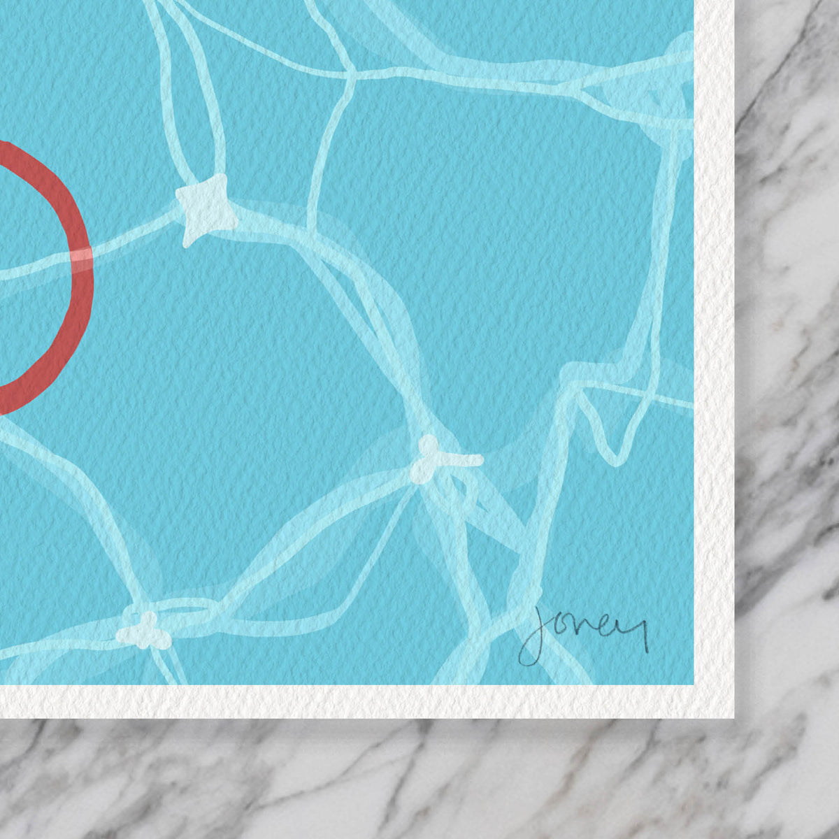 Dive Rings Signed Art Print - 160523
