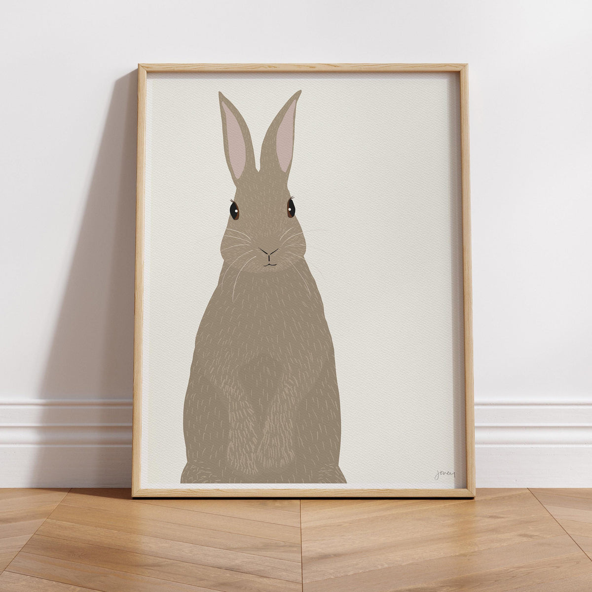 Cottontail Signed Art Print - 160106