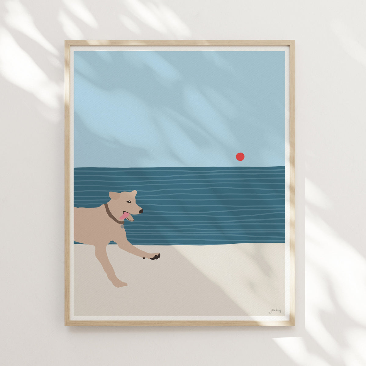Fetching Labrador Signed Art Print - 150202