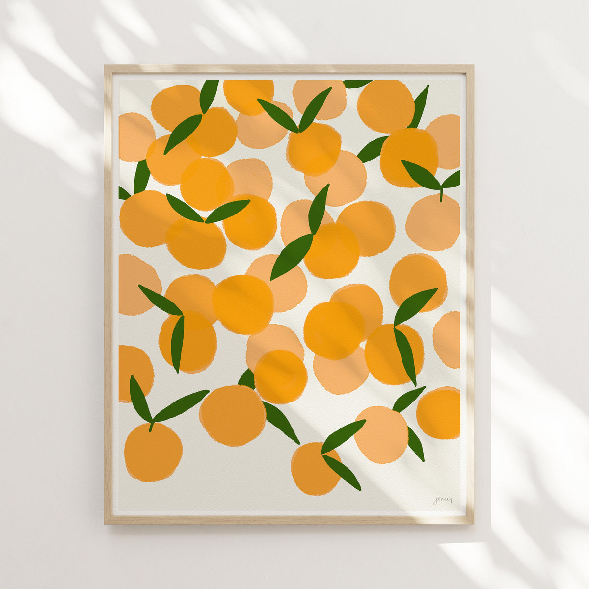 Clementines Oranges Signed Art Print - 111222