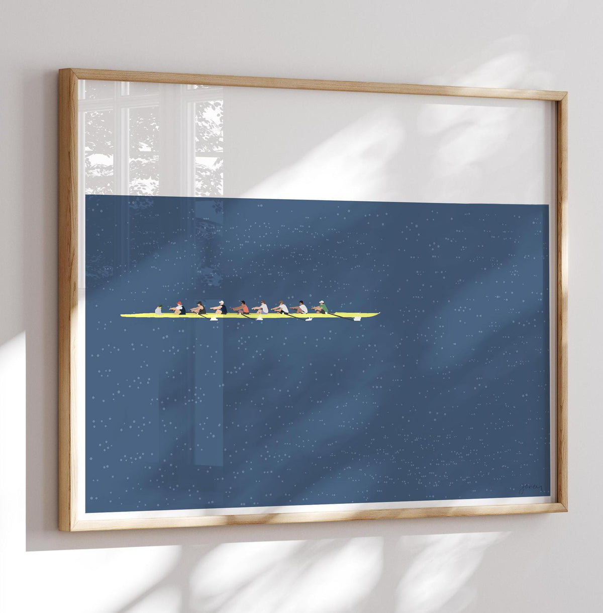 Rowing Eight Signed Art Print - 241109