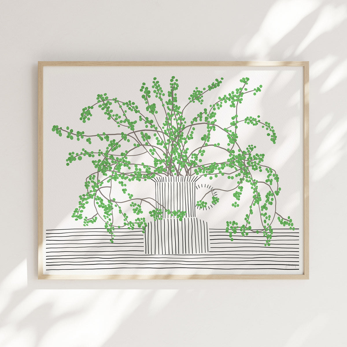 Still Life with Green Berries Signed Art Print - 200809