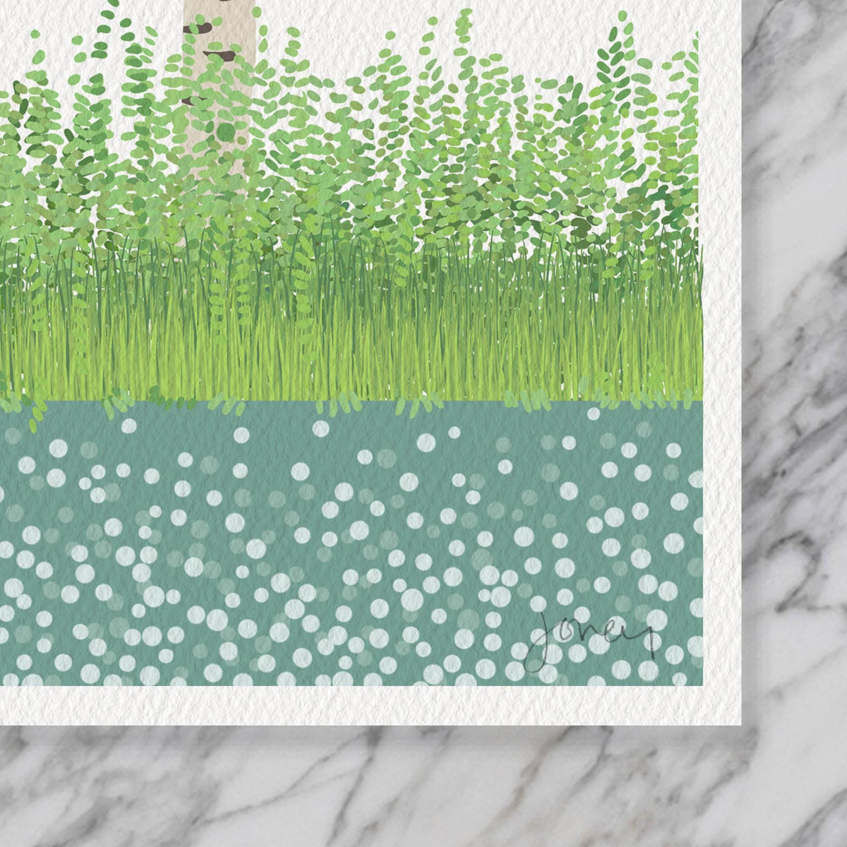 Ducks in River Signed Art Print - 241015