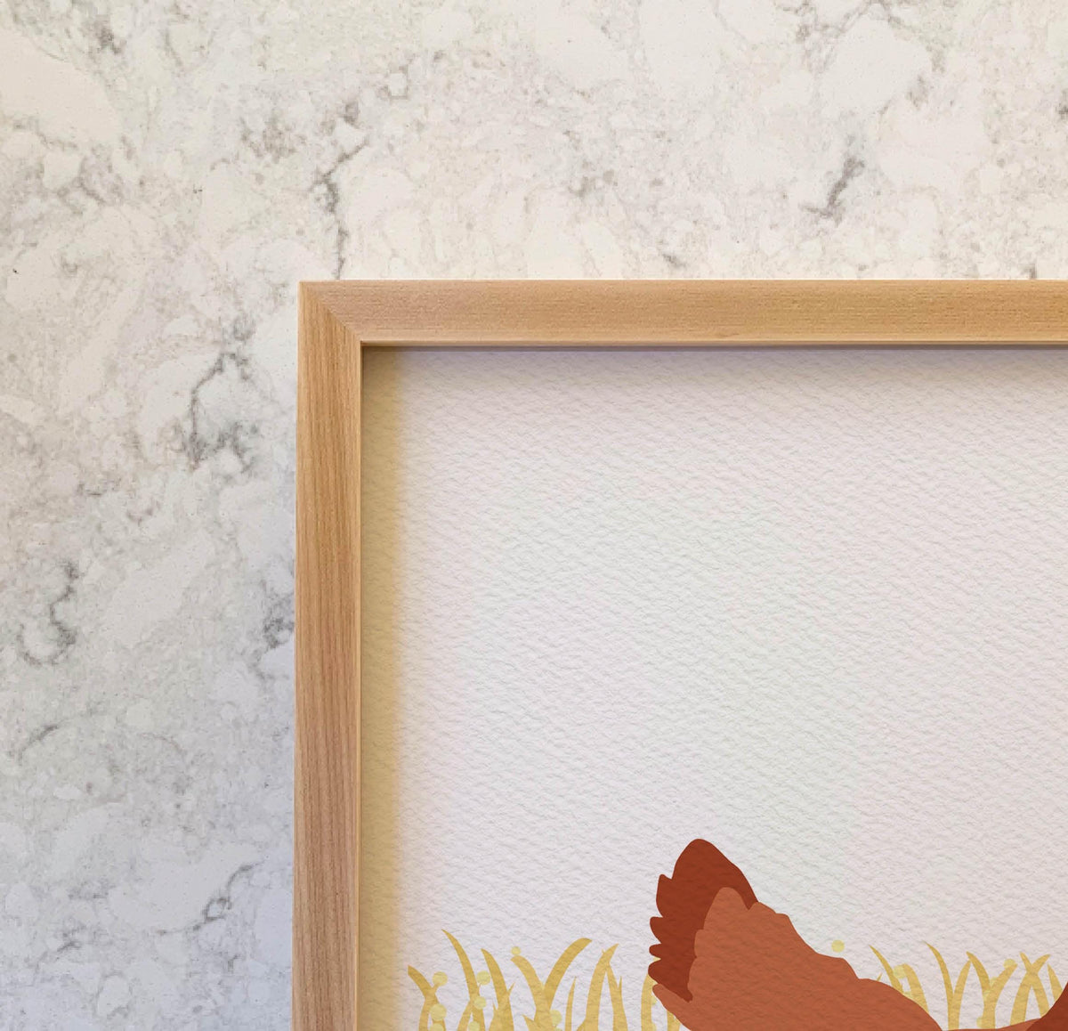 Chicken Signed Art Print - Framed or Unframed - 130109