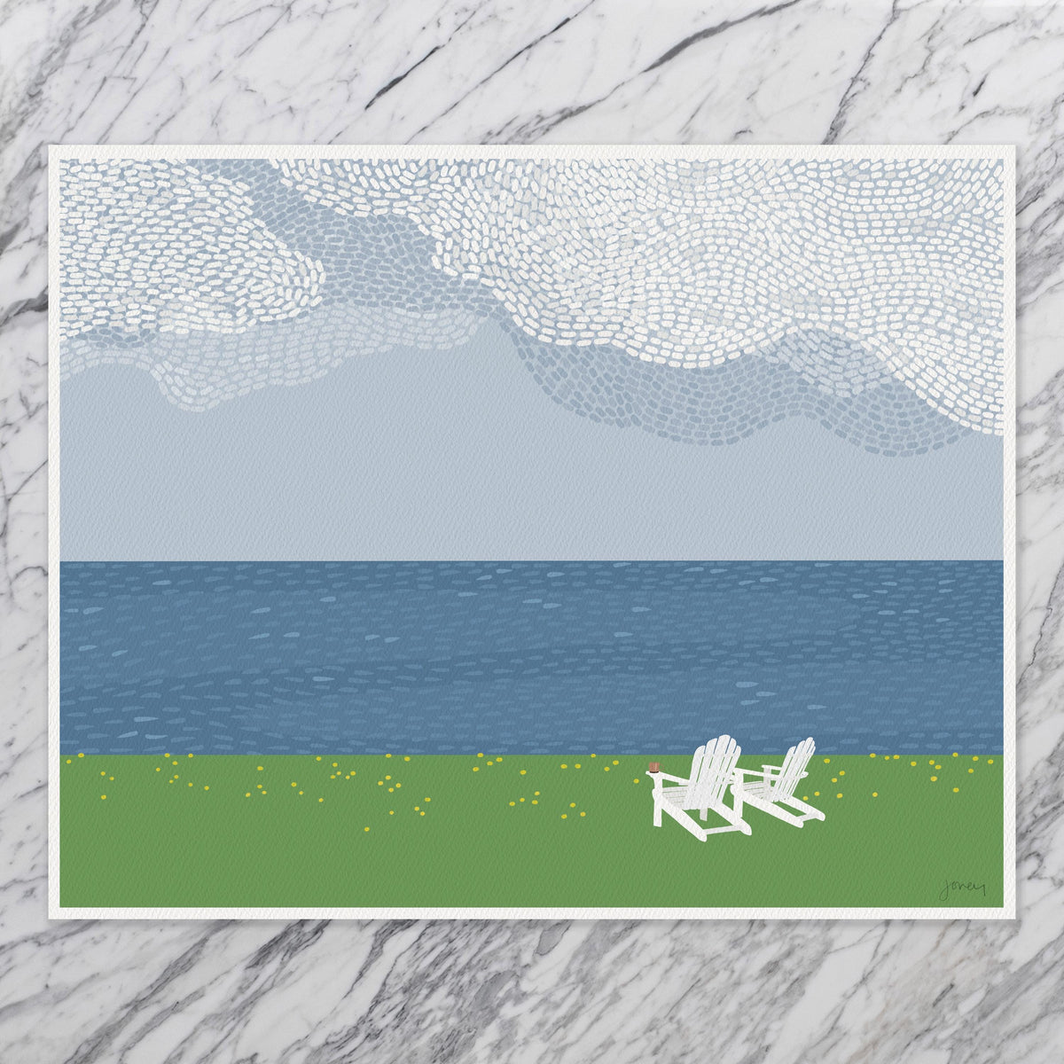 Water and Sky, signed art print - 260628