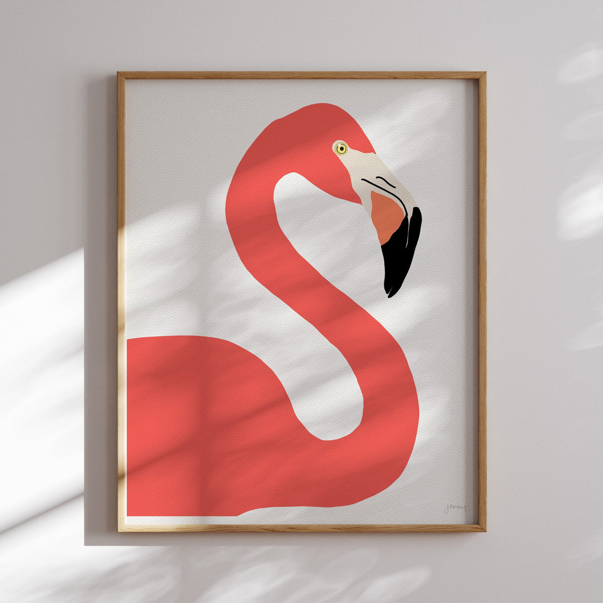 Flamingo Neck Signed Art Print - 120319