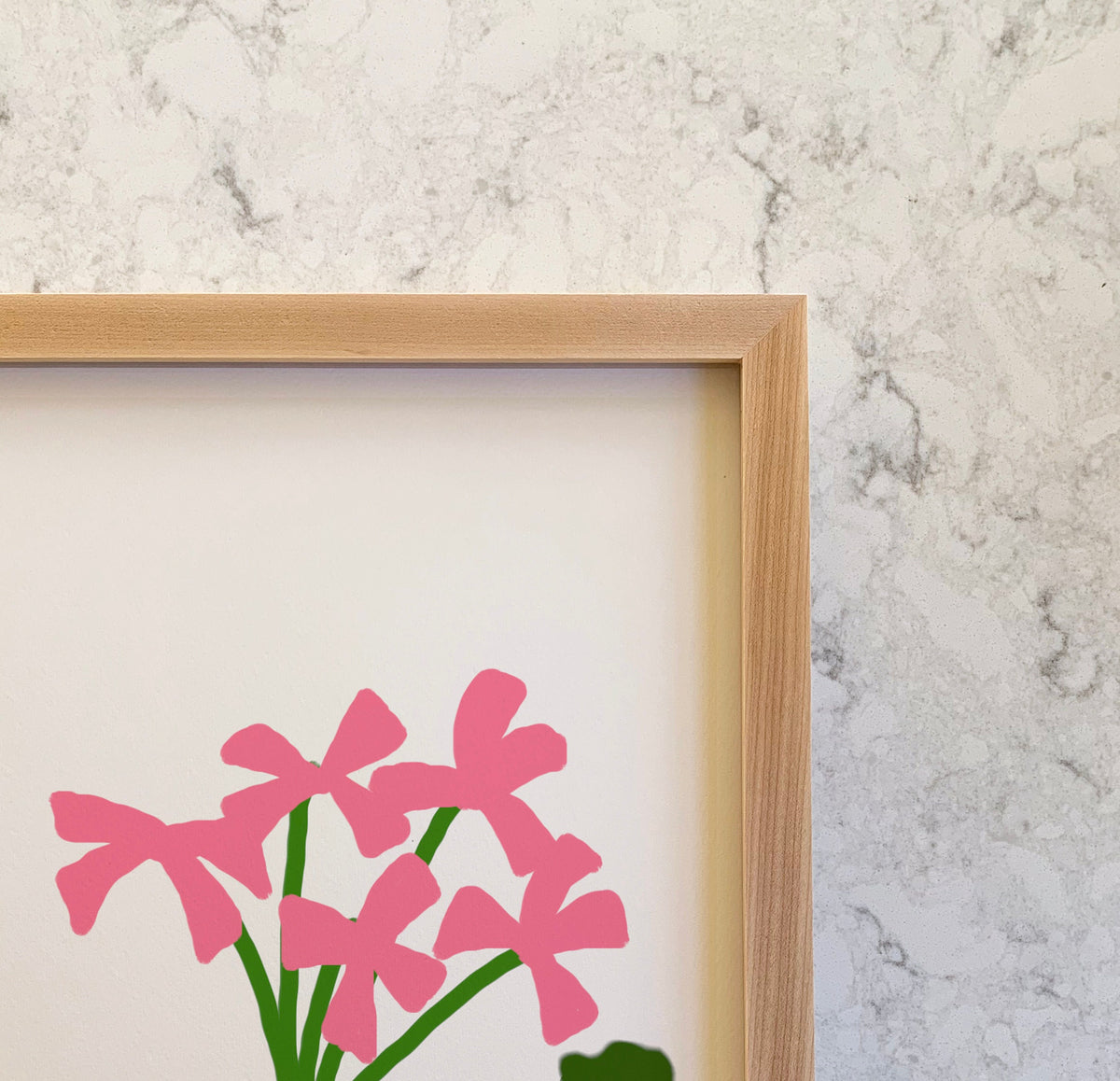 Geranium Hedge Signed Art Print - 120105