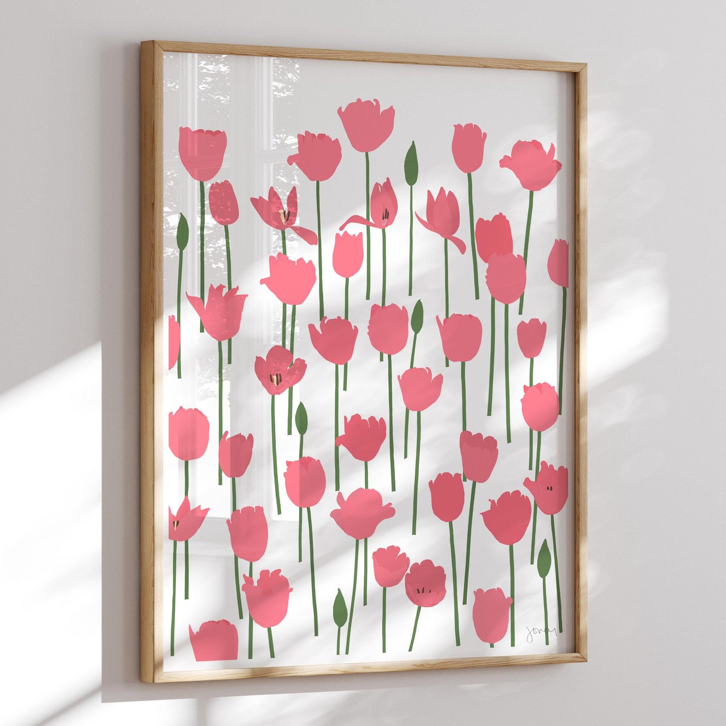 Big Love Tulips Art Print - Unframed or Framed - 240414
