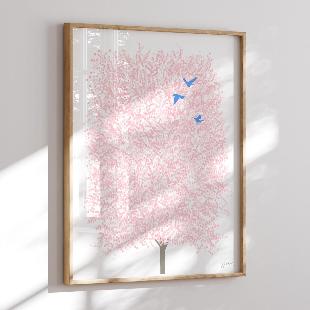Spring Cherry Blossoms Signed Art Print- 230507