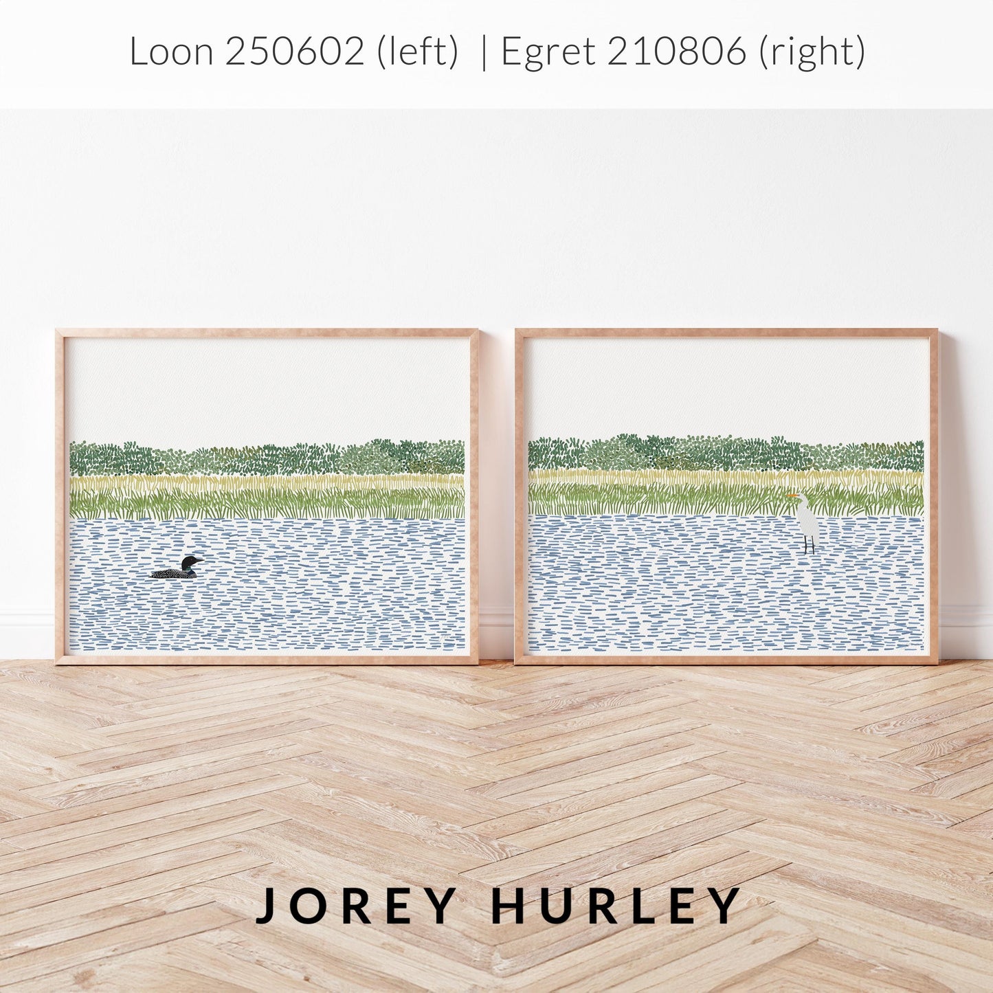 Loon on a River Art Print - Unframed or Framed - 250602