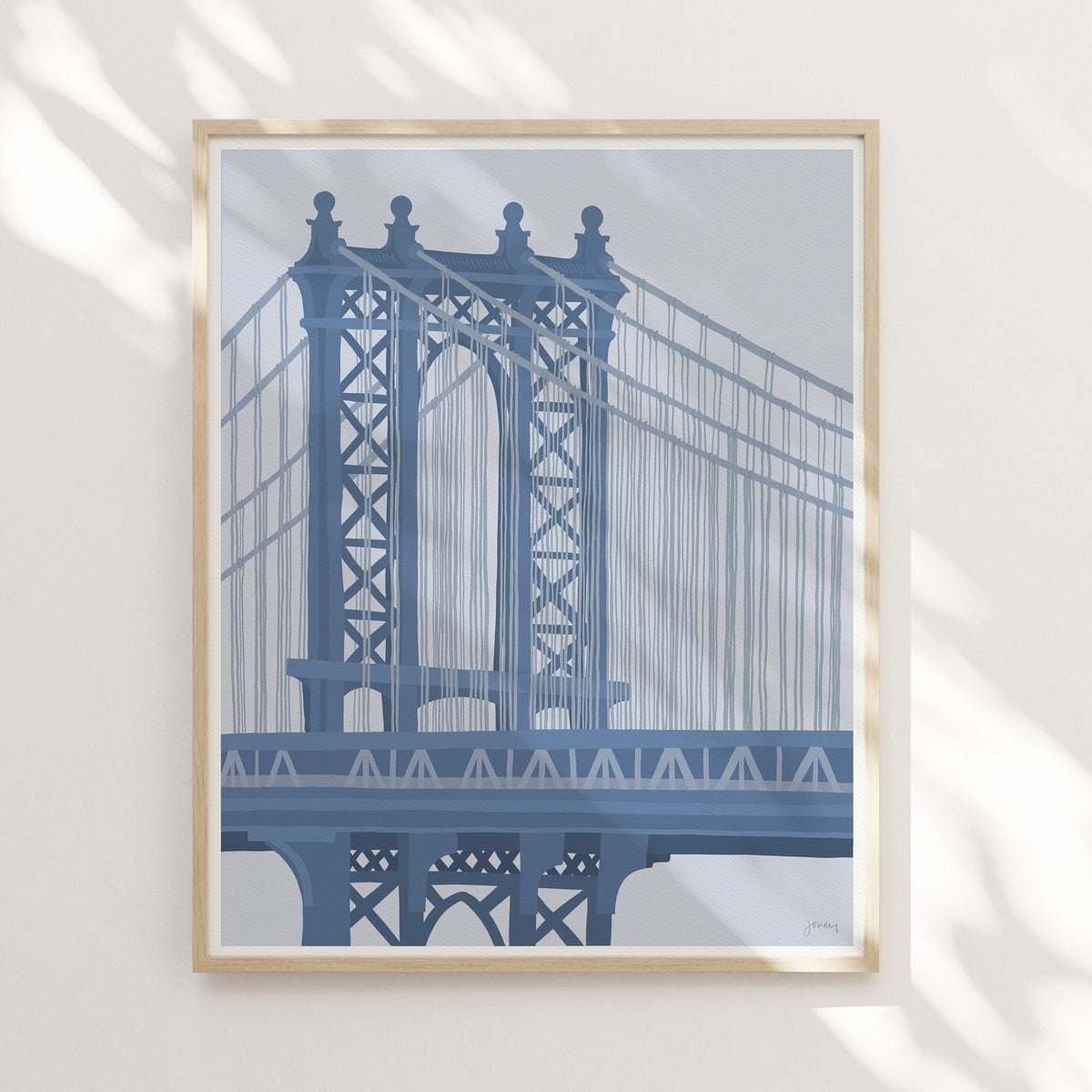 Manhattan Bridge Signed Art Print - 240324