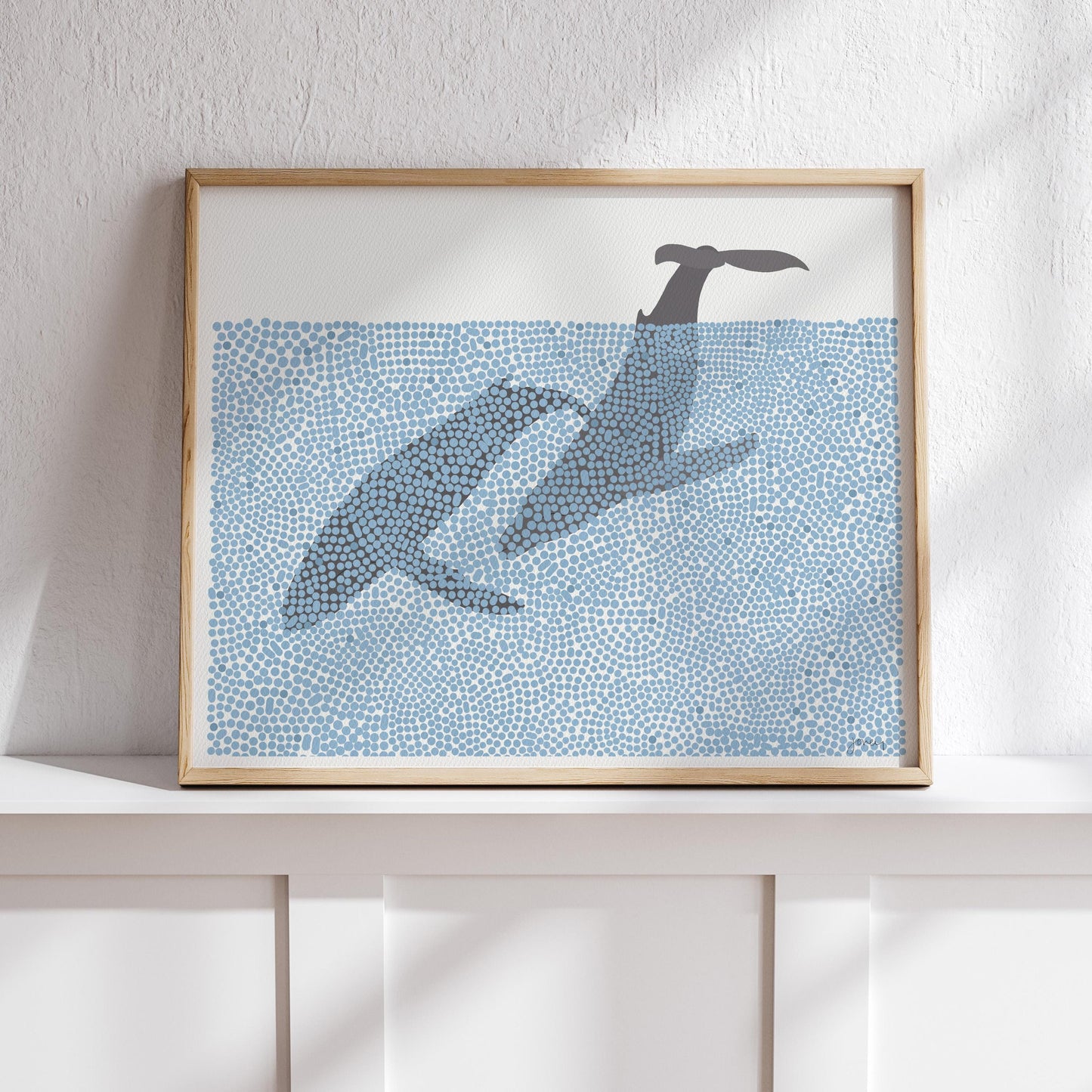 Humpback Whales Art Print - Unframed or Framed - 250118