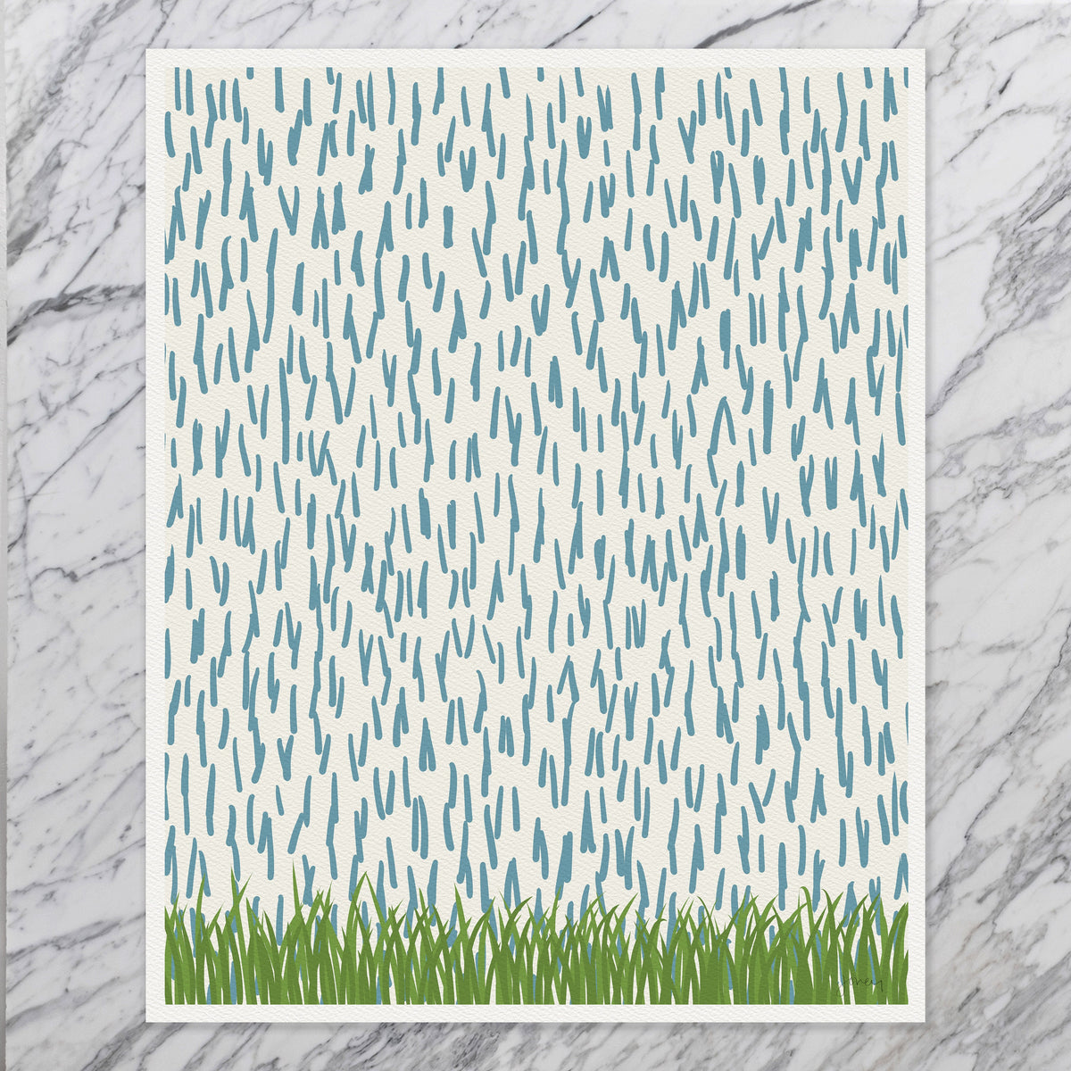 Spring Rain Signed Art Print - 141204