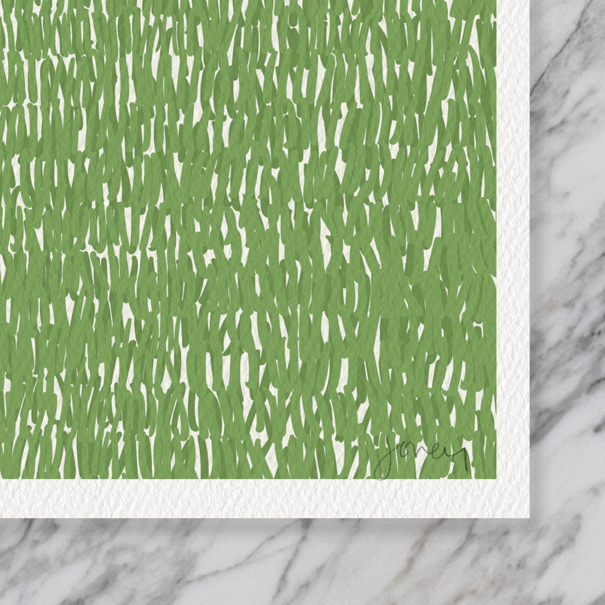 Happy Labrador in the Grass Signed Art Print - 141008