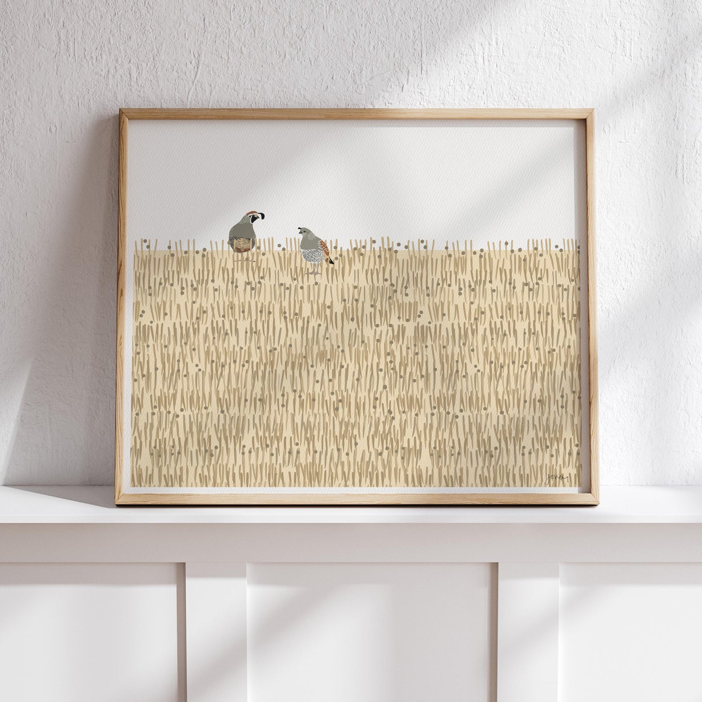 California Quail Art Print - Unframed or Framed - 250115
