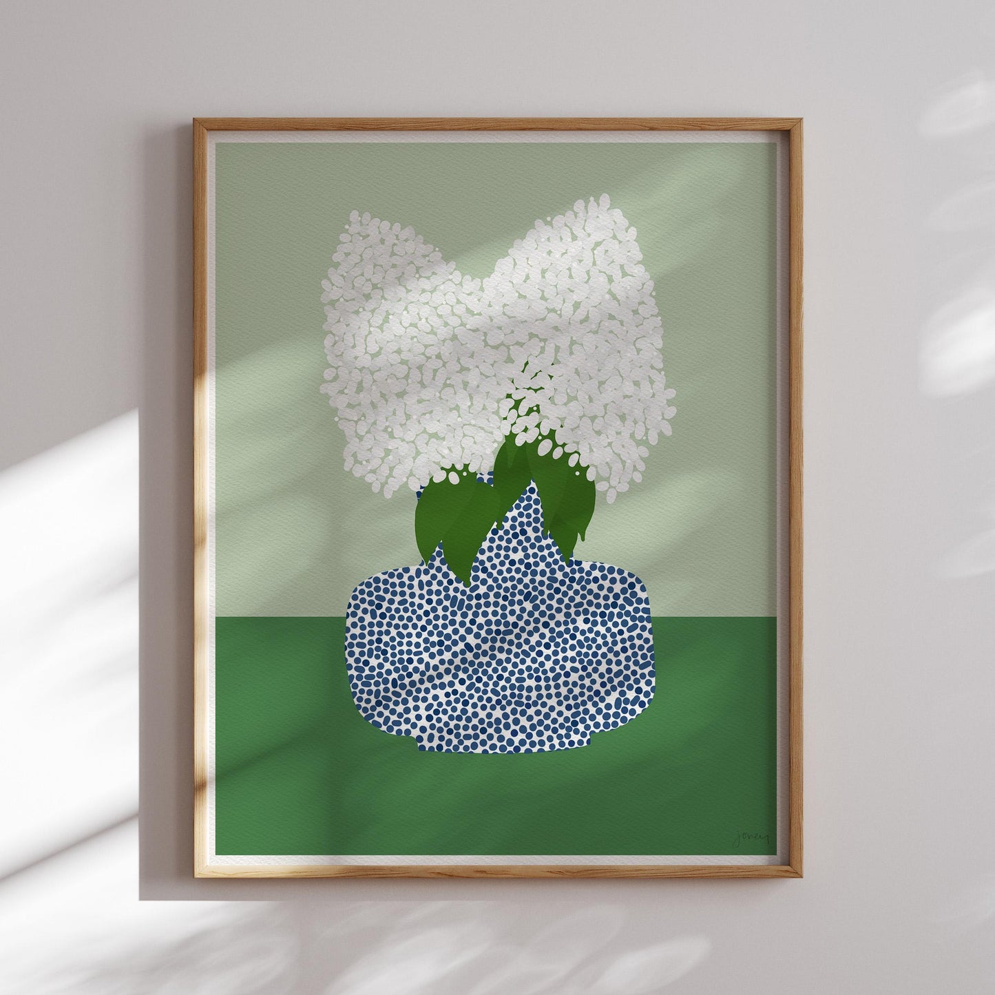 Limelight Hydrangea Still Life Art Print - Unframed or Framed - 241006