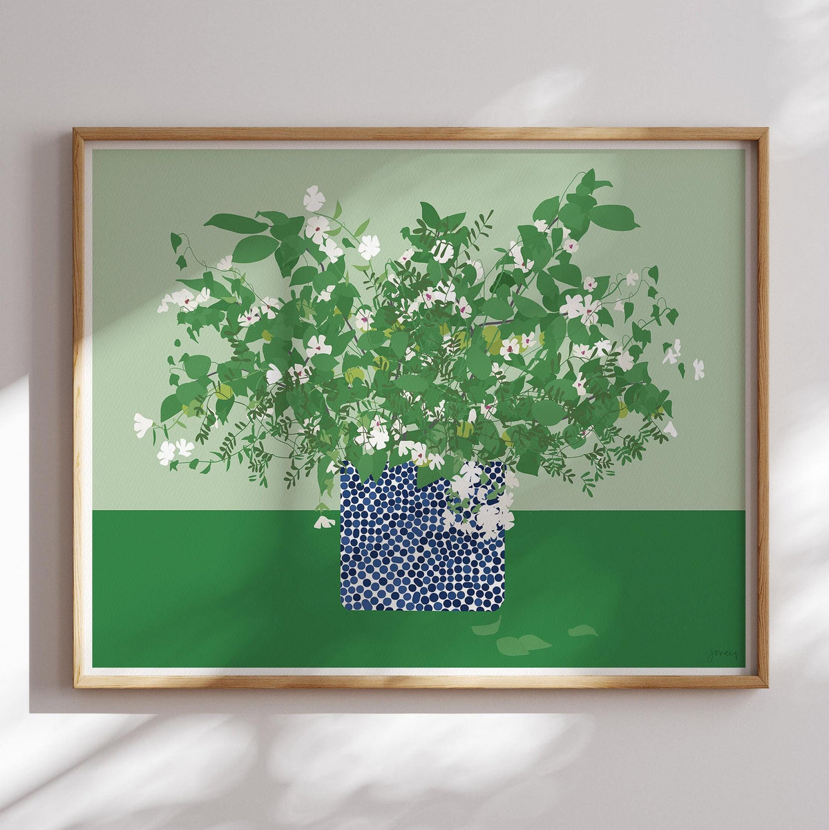 Japanese Snowbell Still Life Signed Art Print - 200705