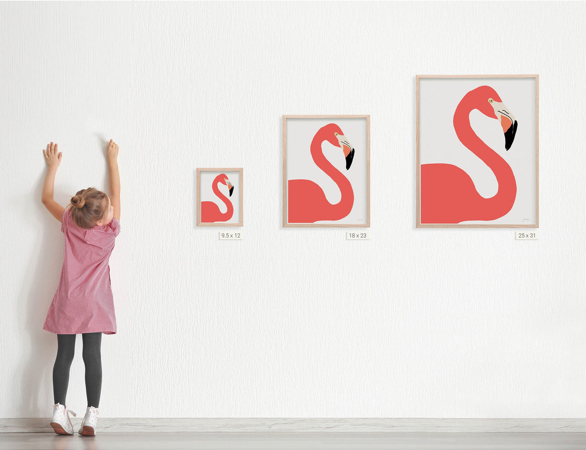 Flamingo Neck Signed Art Print - 120319