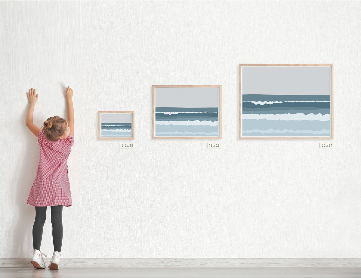 Waves Crashing Signed Art Print - 130725L