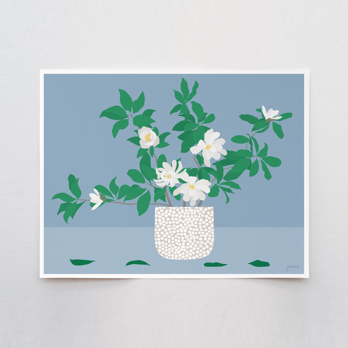 Magnolia Leaves Signed Art Print - 250205