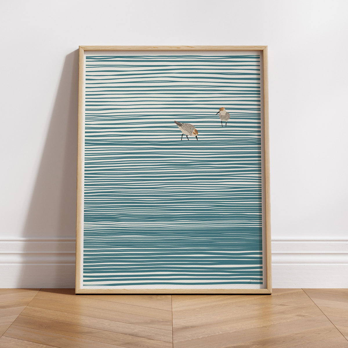 Sandpipers Signed Art Print - 141105