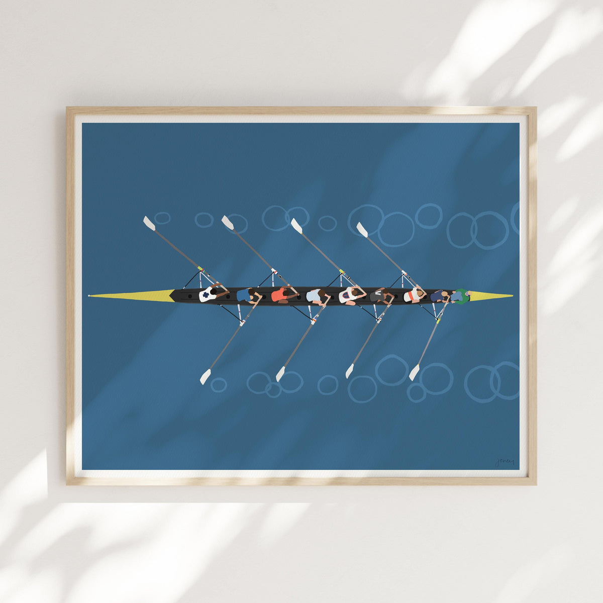 Rowing Signed Art Print - 250427